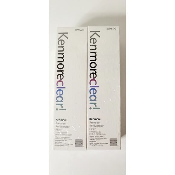 Lot of 2 Genuine 9690 OEM KenmoreClear Premium Refrigerator WaterFilters 46-9690 - Picture 1 of 4